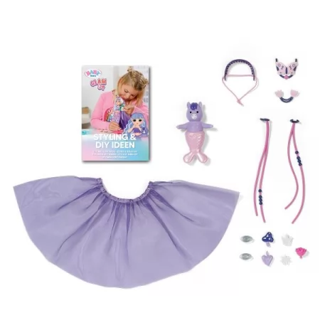 Лялька BABY BORN серії "Glam Up" – РУСАЛОНЬКА АУРА 28 см, з аксес.