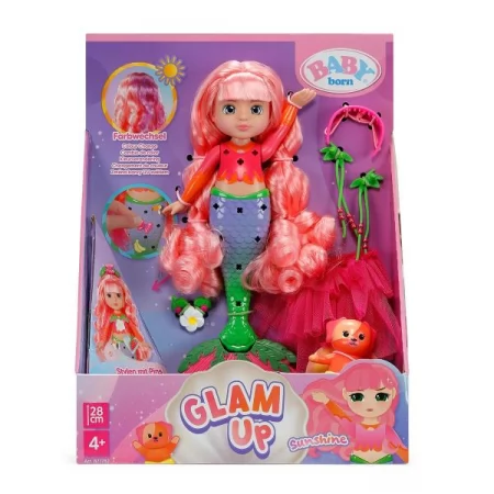 Лялька BABY BORN серії "Glam Up" – РУСАЛОНЬКА САНШАЙН 28 см, з аксес. Лялька BABY BORN серії "Glam Up" – РУСАЛОНЬКА САНШАЙН 28 см, з аксес.