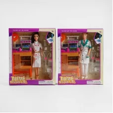 Лялька BabyToys CH 3479 Ветеринарна клініка з меблями та аксесуарами