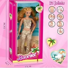 Кукла BabyToys JJ 8764-5 30 см с аксессуарами и шарнирами
