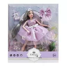 Лялька BabyToys QJ 118 A з діадемою та заколкою, 30 см