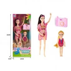Кукла BabyToys ST 55669-3 Семья 30 см с фотоаппаратом