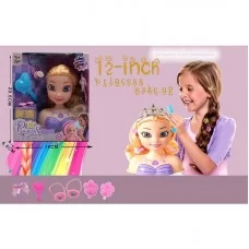 Манекен для зачісок BabyToys 2615 пластиковий різнокольоровий Манекен для зачісок BabyToys 2615 пластиковий різнокольоровий