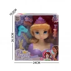 Манекен голова для зачісок BabyToys LK 1713 G пластикова