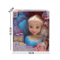 Лялька манекен для зачісок BabyToys LK 1714 F пластик