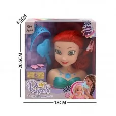 Манекен голова для зачісок BabyToys LK 1714 G пластиковий