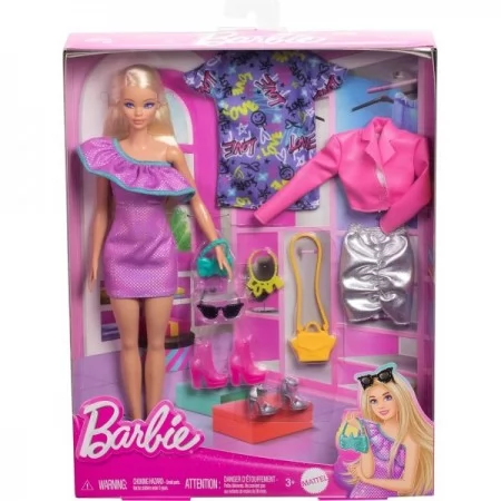 Набор Barbie "Стильные наряды" Размер упаковки 32 х 25 х 6 см ,
Высота куклы: 29 см . 
Серия Fashion & Beauty.