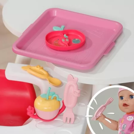 Набір посуду для ляльки BABY BORN серії "Click and Play" – МИЛЕ ГОДУВАННЯ Набір посуду для ляльки BABY BORN серії "Click and Play" – МИЛЕ ГОДУВАННЯ