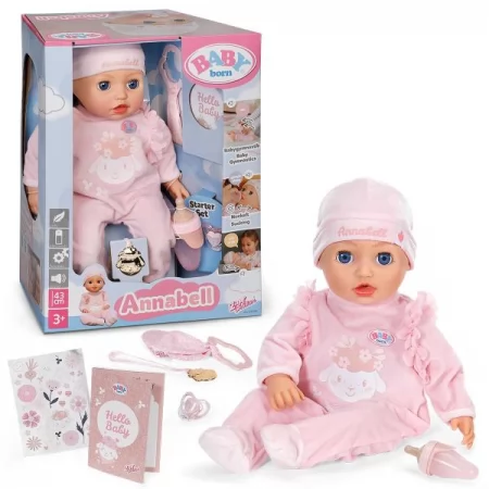 Інтерактивна лялька BABY BORN – АННАБЕЛЬ 43 см, з аксес. Інтерактивна лялька BABY BORN – АННАБЕЛЬ 43 см, з аксес.