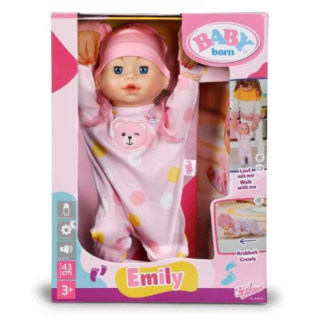 Інтерактивна лялька BABY BORN – ПЕРШІ КРОКИ ЕМІЛІ 43 см Інтерактивна лялька BABY BORN – ПЕРШІ КРОКИ ЕМІЛІ 43 см
