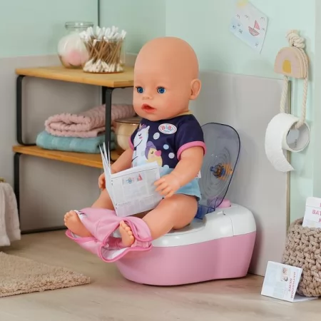 Інтерактивний унітазик для ляльки BABY BORN – МАЛЕНЬКИЙ ТУАЛЕТ звук Інтерактивний унітазик для ляльки BABY BORN – МАЛЕНЬКИЙ ТУАЛЕТ звук