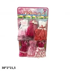 Одежда для куклы BabyToys 188B2 разноцветная 6 шт