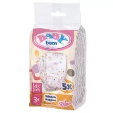 Підгузки для ляльки BABY BORN 5 шт. 