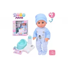 Пупс інтерактивний YL2430L-T-DM-UA 30 см, п’є та пісяє, з аксесуарами, Limo Toy
