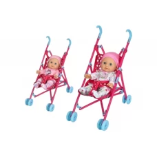 Коляска-тростина з лялькою YL2520KA-A-DM-UA 20 см, 2 види, Limo Toy