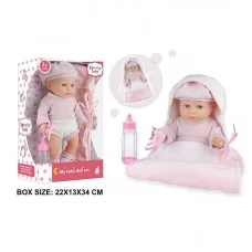 Пупс BabyToys 6622-7 для девочки пластиковый 34 см