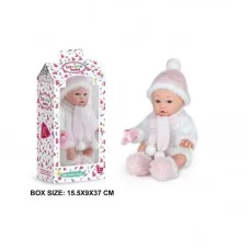 Пупс BabyToys 6677-9 для девочки пластиковый 37 см