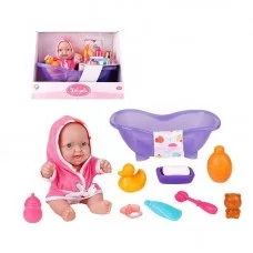 Пупс для ванны BabyToys 718 A с пищалкой 24 см