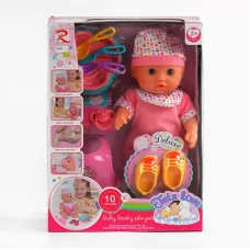 Пупс 8260 "Tutu Baby playset", музичний чіп, характерні звуки та фрази, заплющує очі, аксесуари, в коробці