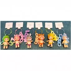 Пупсик брелок BabyToys DH2387 9см пластиковый для девочки