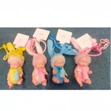 Кукла-пупс BabyToys DH2500 в костюме зайчика 11см с брелоком