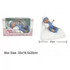 Кукла-пупс BabyToys YL 2430 резиновая 30 см с одеждой