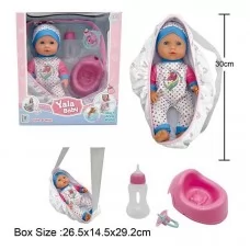 Кукла-пупс BabyToys YL 2430 30 см с аксессуарами и сумкой