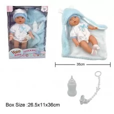 Пупс BabyToys YL 2435 пластиковый для девочки