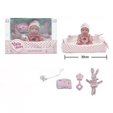 Пупс BabyToys YL 2512 D-D резиновый 30 см с коконом