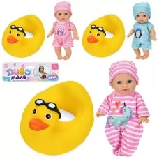 Пупс BabyToys YL2517K 17см з гойдалкою для дівчинки