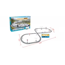 Железная дорога POWER Train World 146-44 см 2182 35 деталей