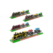 Игрушка транспортный набор локомотив с машинками 538C-633-1