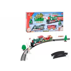 Игрушечная железная дорога JHX6636-37 Merry Christmas Train с фигурками, светом и звуком