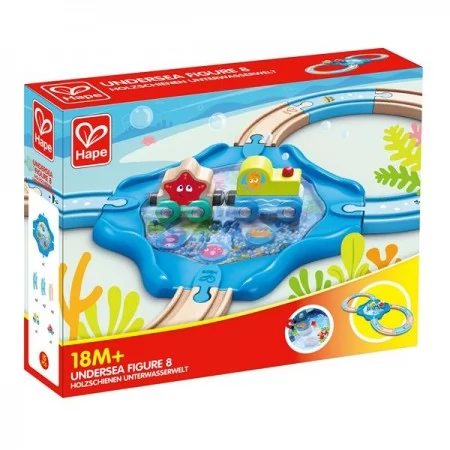 Игрушечная железная дорога Hape Подводный мир 15 эл. E3827 Игрушечная железная дорога Hape Подводный мир 15 эл. E3827