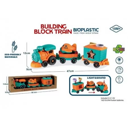 Детский поезд BabyToys 933-832 со звуком и светом