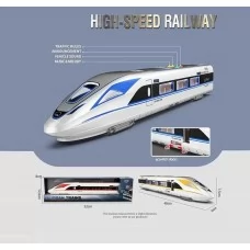 Потяг HT 9903 W 3 види, довжина 48 см, двері відчиняються, інерційна, озвучування англійською мовою, звуки, пісні, на батарейках, підсвічування, в коробці, ВИДАЄТЬСЯ МІКС