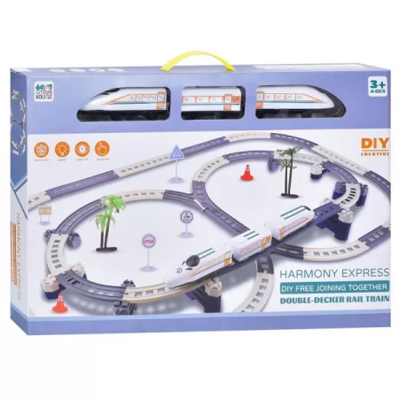 Детская железная дорога BabyToys 1628-2, 42 детали с локомотивом