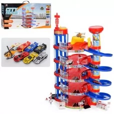 Гараж BabyToys 0908-56B п'ятиповерховий з металевими машинками