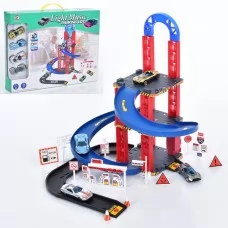 Игрушечный гараж BabyToys со звуком и светом, 4 машинки