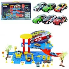 Гараж BabyToys 7158-8 двухуровневый с 6 машинками Гараж BabyToys 7158-8 двухуровневый с 6 машинками