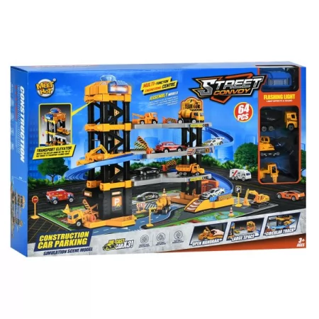 Гараж BabyToys MH-626 со светом и лифтом, 4 этажа