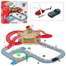 Гараж BabyToys T328-A двухэтажный с транспортом для мальчика