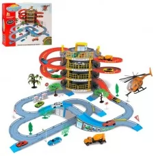 Гараж дитячий BabyToys T328-C 4 рівні з машинками