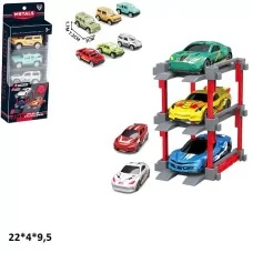 Гараж BabyToys 64013-3 с металлическими машинками 3 шт