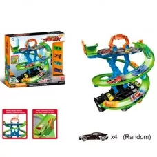 Автотрек BabyToys 011-96 с 4 машинками, пластмасса