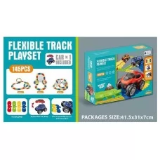 Автотрек BabyToys 044-2 с машинкой, 145 элементов