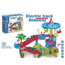 Автотрек BabyToys 222 с двумя поездами и музыкой