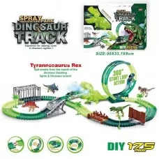 Автотрек BabyToys 351 зі світлом і звуком, 175 елементів, 405 см