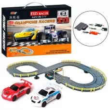 Автотрек BabyToys 6610-B на шнурі, 362 см, 2 машинки