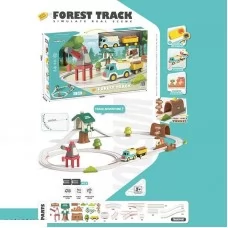 Автотрек BabyToys 7730 А с грузовиком, 33 элемента, батарейки